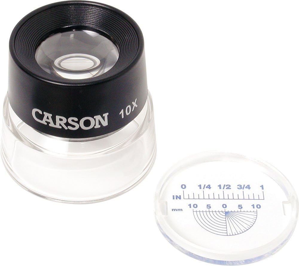 Carson LumiLoupe 10X Power Stand Magnifier