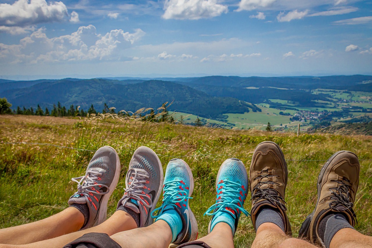 hiking shoes and boots